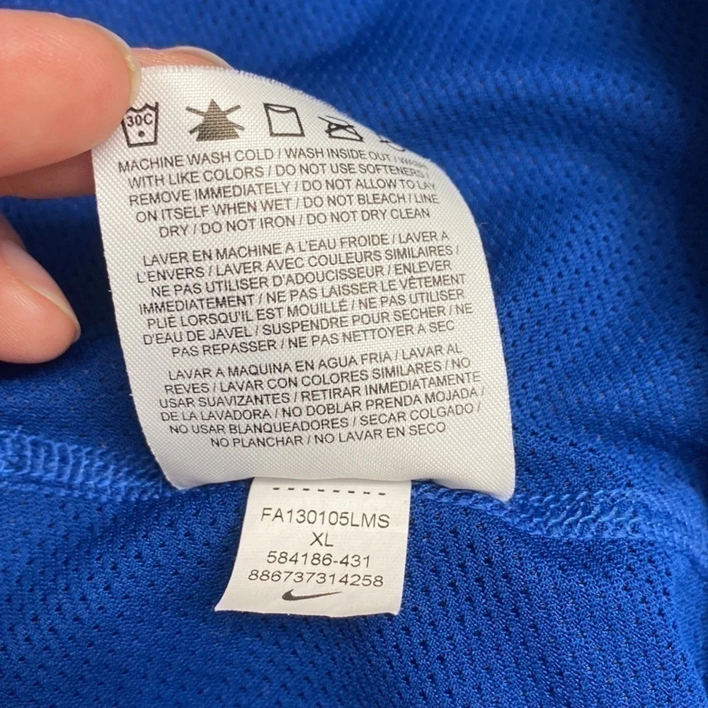 Royal Blue Colts Dri-FIT Long Sleeve Performance Top | Nike NFL XL